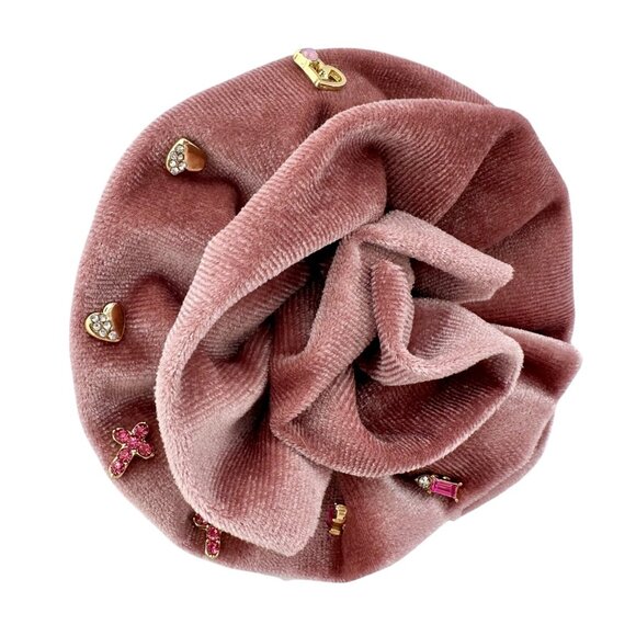 Free People Rosette Stud Earring Pack With Decorative Velvet Holder - Picture 1 of 5